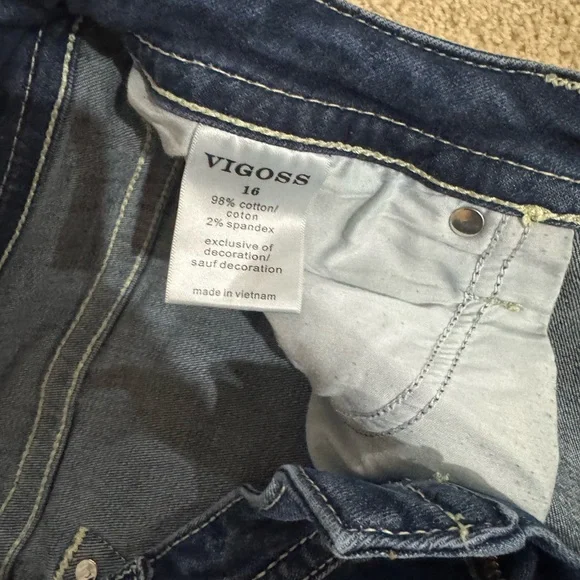 Vigoss Women's Blue Boot Cut Jeans - Picture 2 of 3